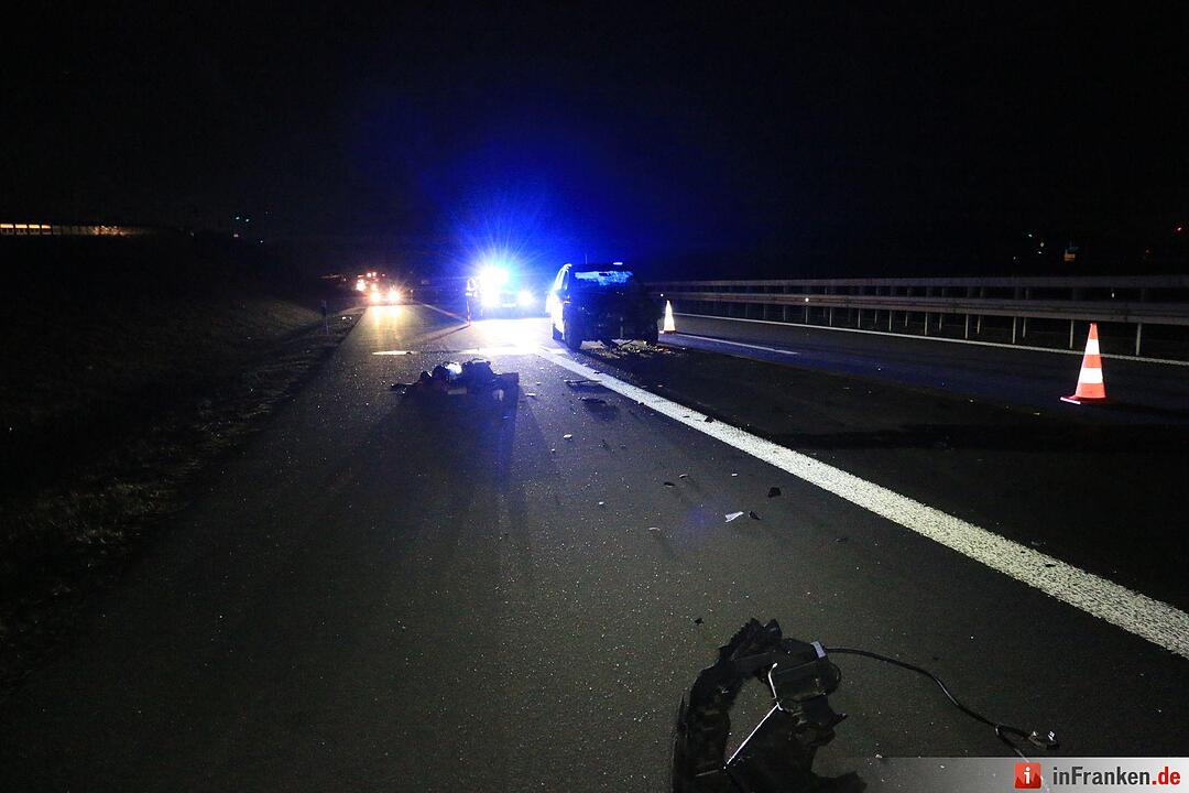 Unfall auf A73 bei Rödental