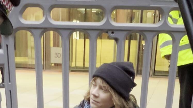 Protestaktion in London - Greta Thunberg