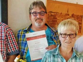 Rainer König, Christian Westphal, Carol Gregor und Bürgermeister Jürgen Wittmannn (von links)  Foto: Weidner