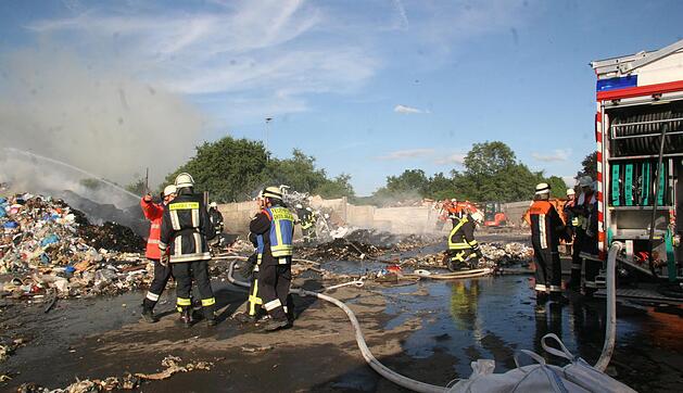 Feuer in der Sortiernlage