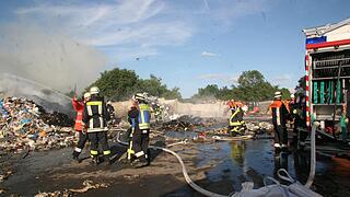 Feuer in der Sortiernlage Feuer in der Sortiernlage