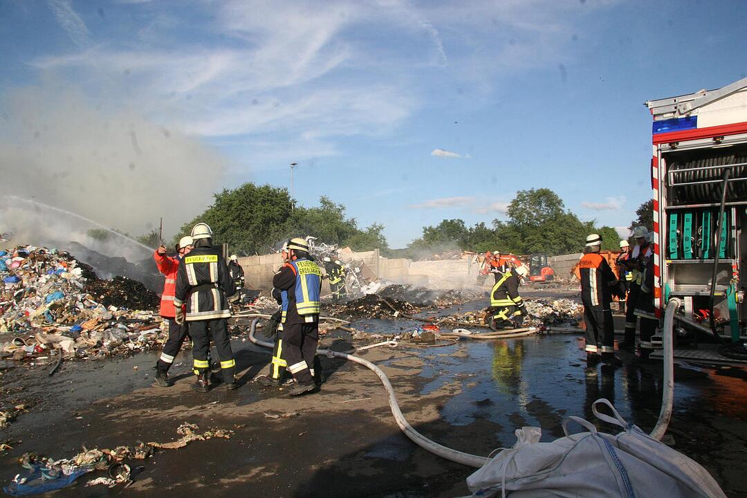 Feuer in der Sortiernlage