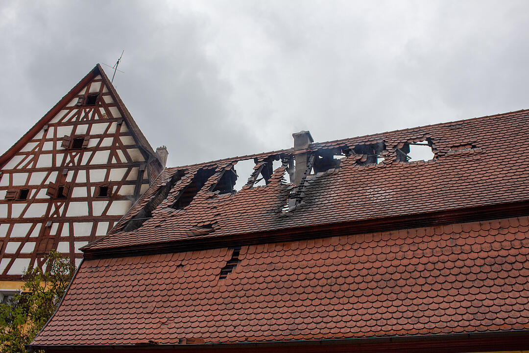 Scheune brennt: Großbrand in Mittelfranken führt zu hohem Sachschaden