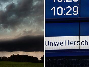 Heftiges Unwetter in Bayern: Bahn sperrte Strecke in der Oberpfalz wegen umgefallenen Baum