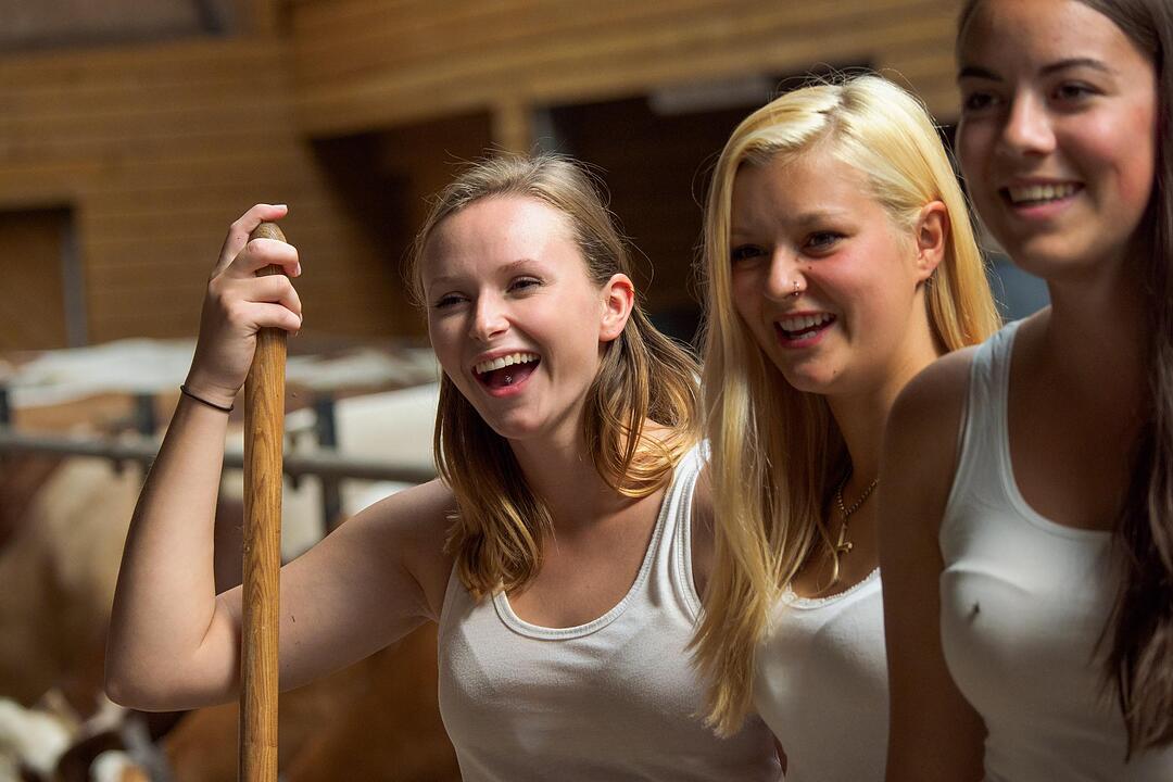 Fotoshooting für den Jungbauernkalender 2018