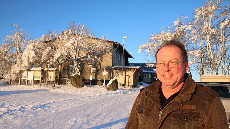 Idyllisch liegt die  Kissinger Hütte auf dem Feuerberg. Foto: Ralf Ruppert
