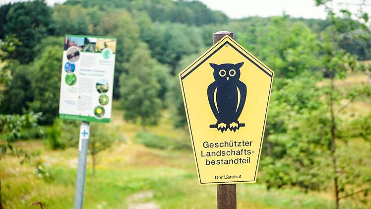 Immer auf dem Weg bleiben: Angeblich liegen auf der ehemaligen BRD-DDR-Grenzstreifen noch immer Tretminen versteckt. Foto: Bastian Sünkel