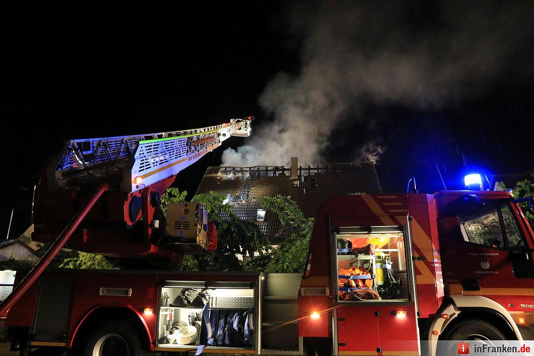 Blitzeinschlag in Gernach