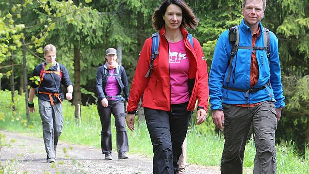 Nach 2014 kehrt der Frankenwald-Wandermarathon im kommenden Jahr in den Landkreis Kronach zur&uuml;ck. Start und Ziel wird dann in Tettau sein. Foto: Archiv/Barbara Herbst