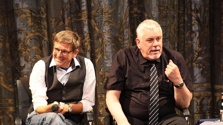 Jürgen König, Leiter des Staatlaichen Bauamts Bamberg (links) und Oberbürgermeister Norbert Tessmer.