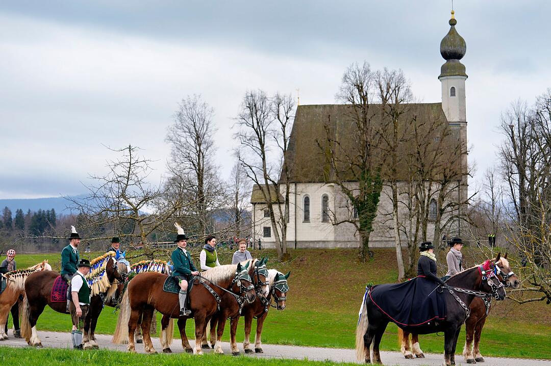 Ostern in Bayern - Pferdewallfahrt Georgiritt