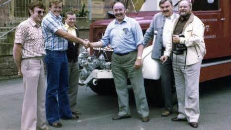 Seit 40 Jahren verstehen sich die Feuerwehrler aus Schorndorf und Bad Kissingen bestens. Foto: FFW