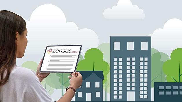 Alle Interviewer werden beim Zensus 2022 mit einem Tablet ausgestattet, um die Erfassung der Daten zu erleichtern.