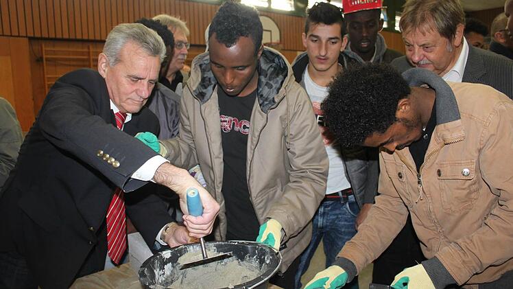 Am Stand der Schüler der Integrationsklasse  Foto: Veronika Schadeck