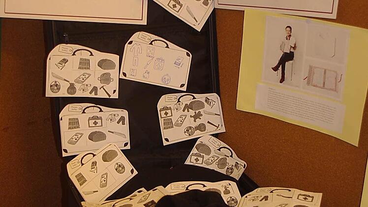 Ausstellung an der Gottfried-Neukam-Mittelschule Kronach. Foto: Heike Schülein