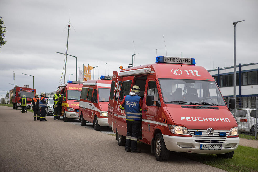 Säureaustritt bei Firma in Ansbach