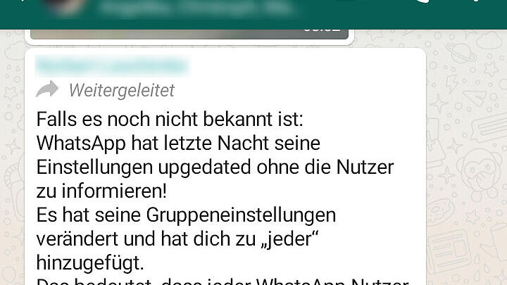 WhatsApp-Kettenbrief