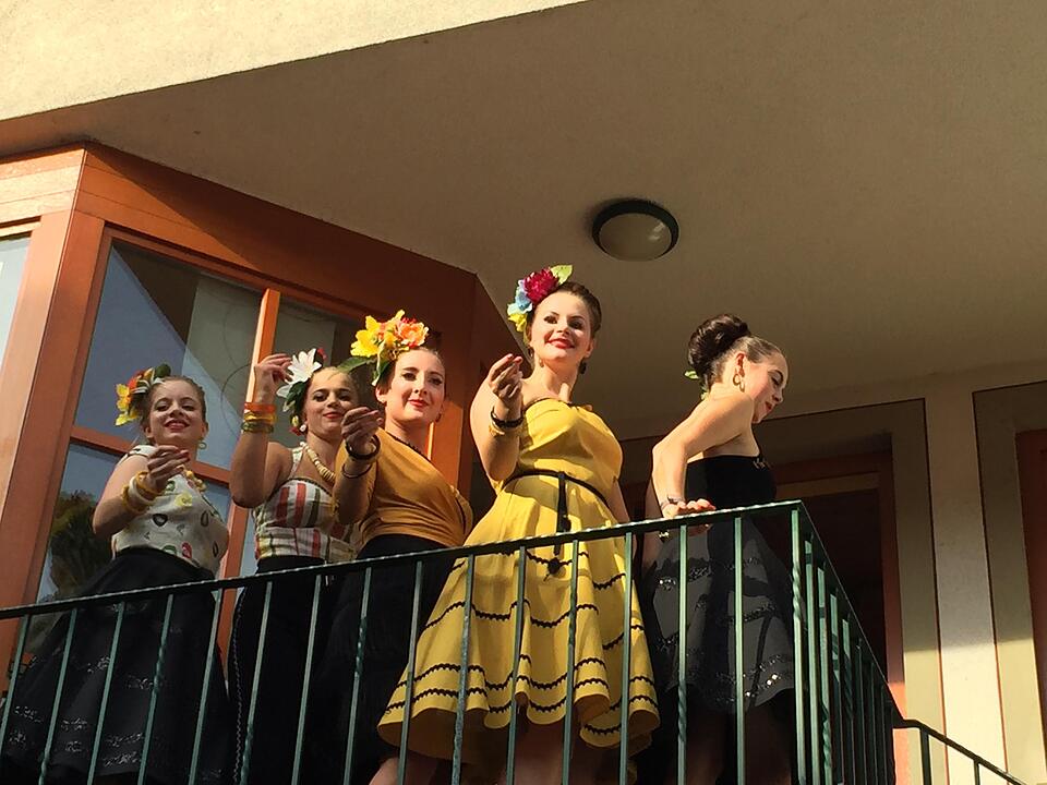 Modenschau im Freihof