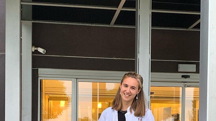 Amelie Schwerdt in der Universität von Splitprivat