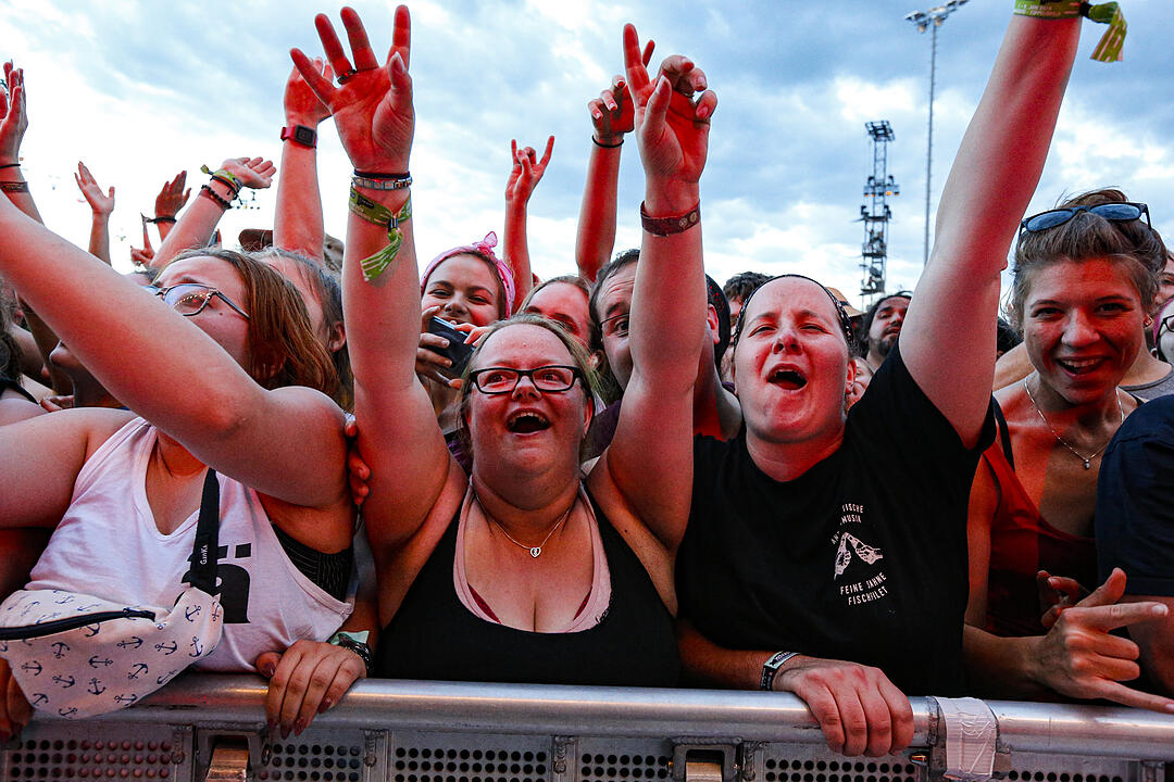 Rock im Park 2019: Regen und Sturm beim Auftritt der Ärzte