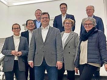 Die Vorstandsmitglieder des Freundeskreises der Museen um den Bamberger Dom freuen sich über ihre Aufgaben (v. l.): Vera Mamerow, You Xie, Martin Pöhner, Christian Lange, Thomas Schmidt, Christiane Wendenburg, Silke Heimerl und Joachim Hoppe