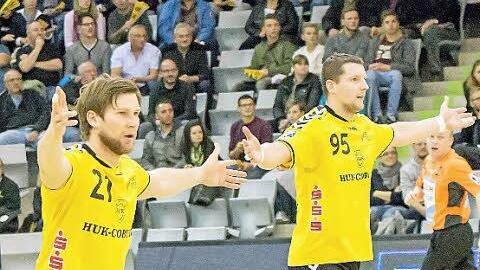 Riehn, der dreimal einlochte und Kirveliavicius (5 Tore) waren öfters ratlos, weil die Deckung der Gäste wenig zuließ.