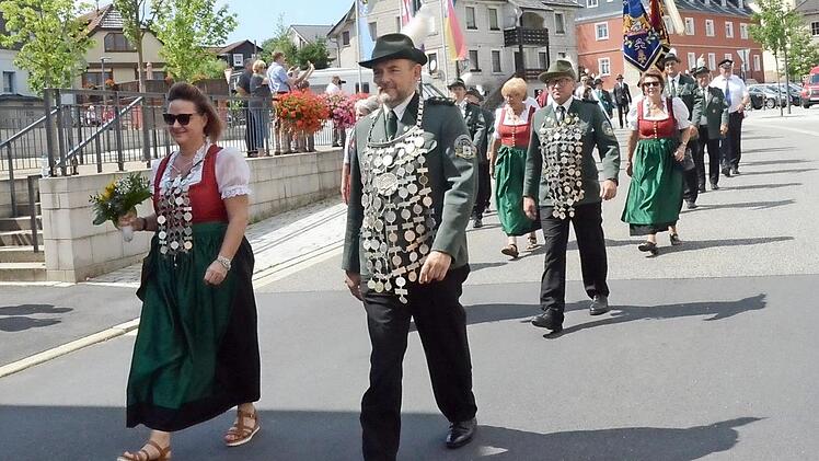 Mit starker Abordnung ist der SV "Freihand" Bad Staffelstein immer in Rothenkirchen dabei.  Fotos: K.- H. Hofmann