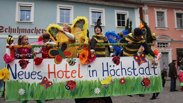 Der Faschingsumzug in Höchstadt war auch 2017 wieder sehr gut besucht. Foto: Franziska Rieger