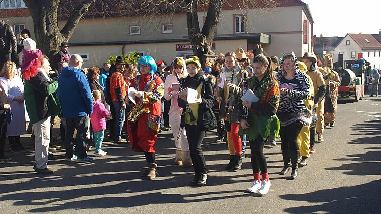 Faschingsumzug in Ebenhausen.  Foto: Stefan Geiger