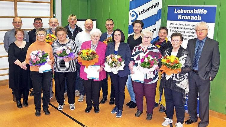 Die Lebenshilfe ehrte langjährige Mitglieder. Foto: Heike Schülein