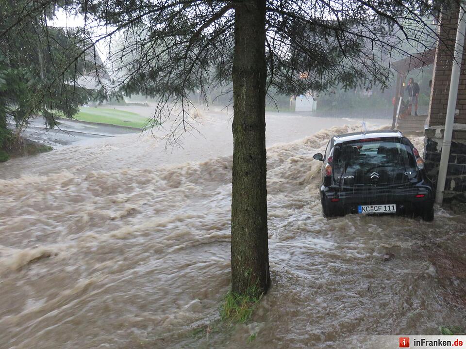 Schweres Unwetter im Kreis Kronach