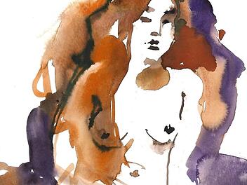 Die Ha&szlig;furter K&uuml;nstlerin Janna Liebender-Folz ist die n&auml;chste, die im Kunsthaus ausstellt. Hier ihr Bild "Lisa sitzend". Die Vernissage findet am Freitag, 24. Juni, um 18 Uhr statt, teilte das Kulturforum mit. Foto: privat