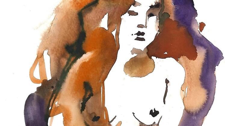 Die Ha&szlig;furter K&uuml;nstlerin Janna Liebender-Folz ist die n&auml;chste, die im Kunsthaus ausstellt. Hier ihr Bild "Lisa sitzend". Die Vernissage findet am Freitag, 24. Juni, um 18 Uhr statt, teilte das Kulturforum mit. Foto: privat