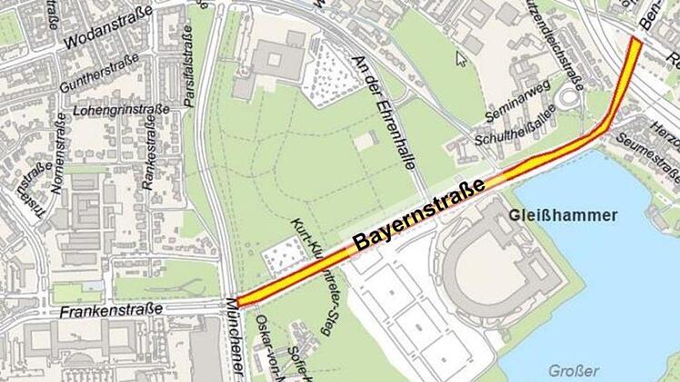 Auch in der Bayernstraße sind Baumaßnahmen geplant. Foto: Nikolas Pelke