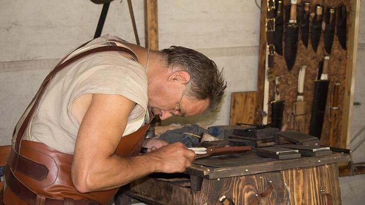 Lederhandwerker. Foto: Coburger Mittelalter und Fantasy