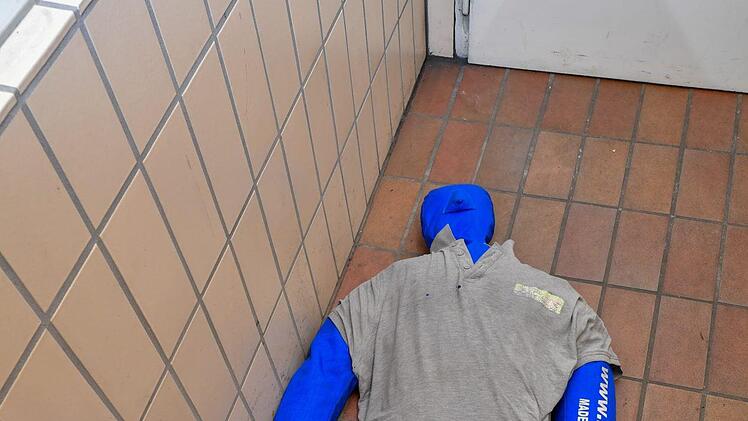 Übungspuppe im Strullendorfer Atemschutzzentrum Foto: Rinklef