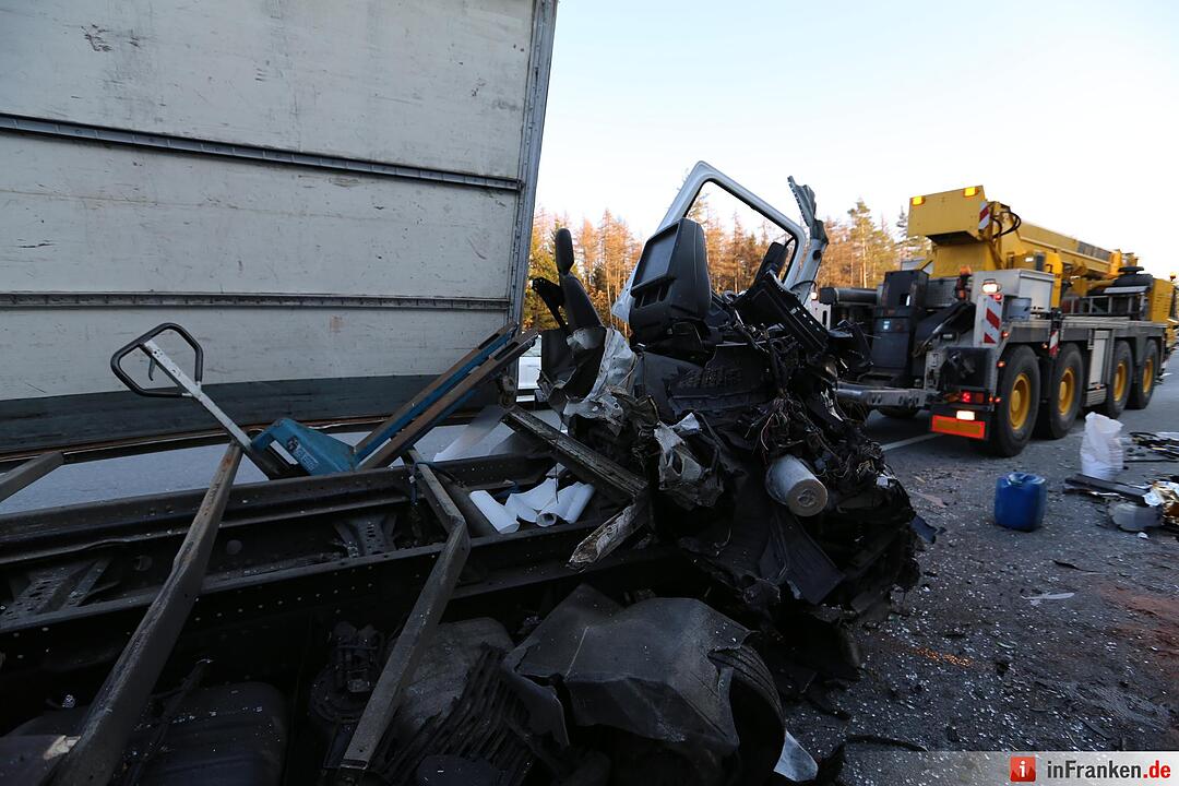 Schwerer Auffahrunfall auf der A9 bei Bayreuth