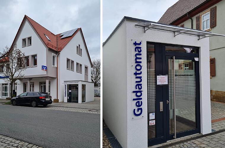 Ebensfeld: Bank öffnet Filiale drei Jahre nach Sprengung wieder - mit ungewöhnlichem Geldautomaten
