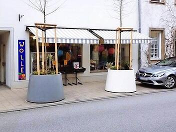 Zum Gruseln finden viele User die Kübel in der Heuwaagstraße in der Altstadt.  Foto: Stadt Erlangen