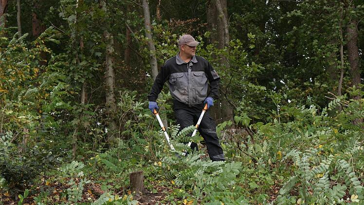 Die Ailsbacher im Einsatz für Umwelt und Dorfleben    Foto: Yannick Hupfer