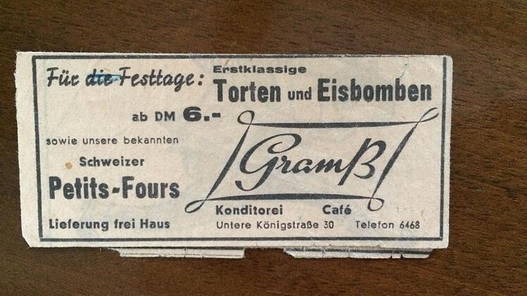 Historisches Gramß- Logo aus den 50er Jahren Foto: Gramß