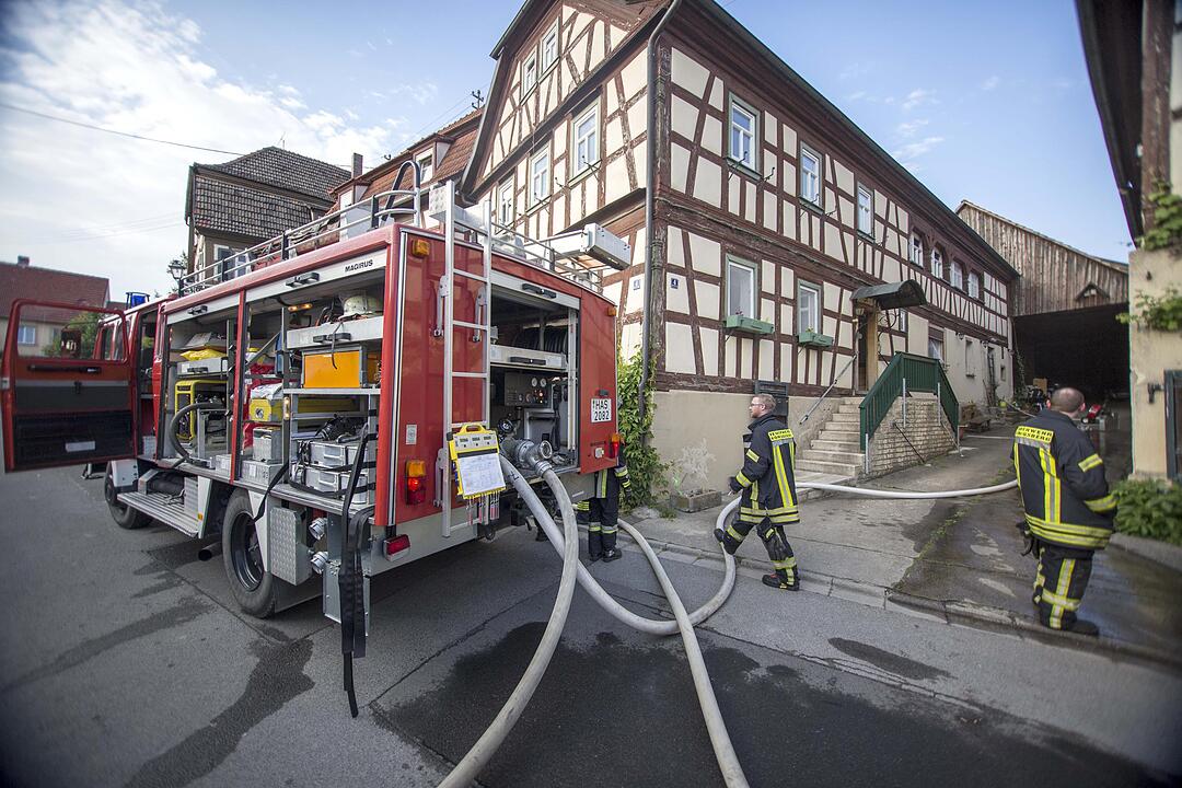 Brand in Unfinden (Haßberge)