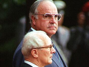 Helmut Kohl und Erich Honecker