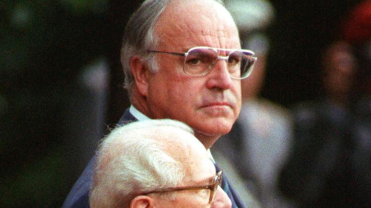 Helmut Kohl und Erich Honecker