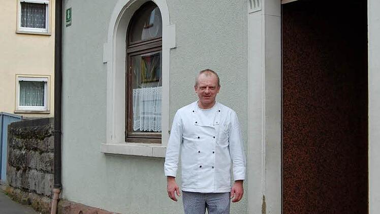 Gastwirt Bernd Vogler in seinem Gasthaus in Albertshausen Foto: Dobschütz