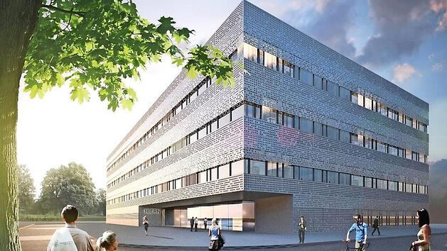 So soll das fertige Gebäude einmal aussehen. Visualisierung: Gerber Architekten