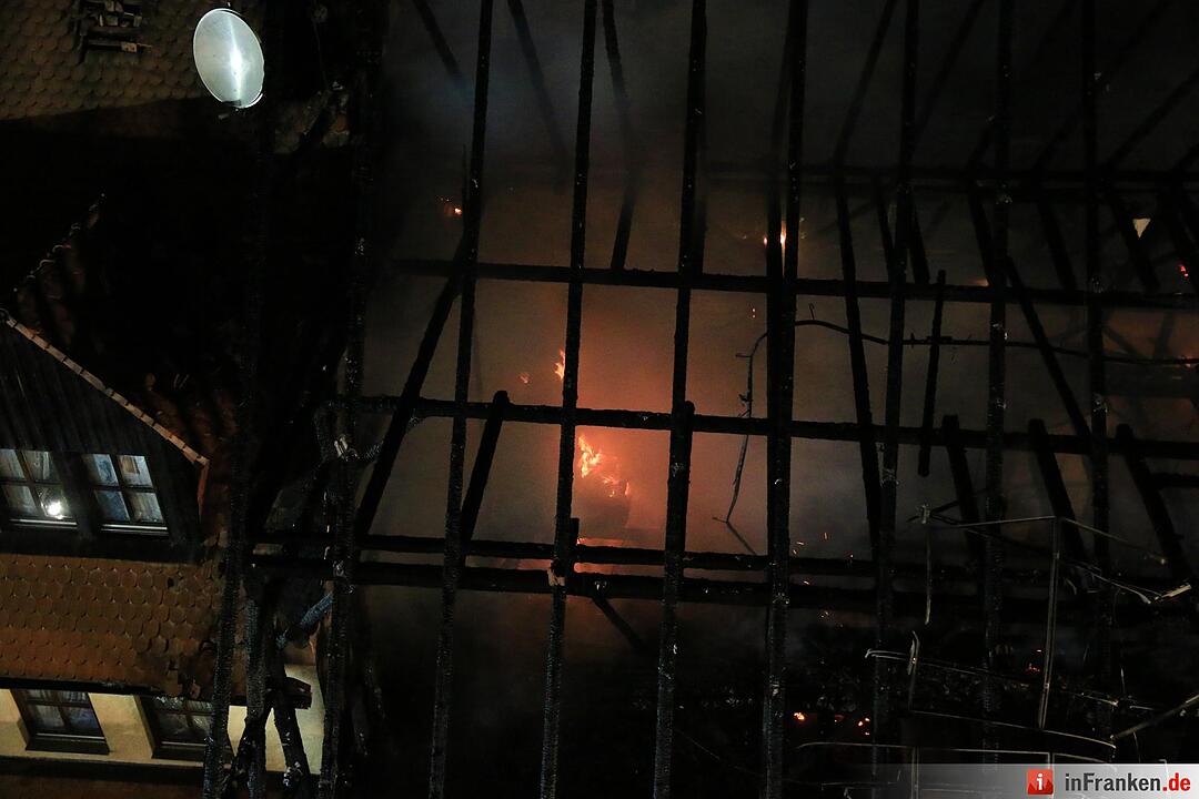 Scheune brennt in Bärnfels