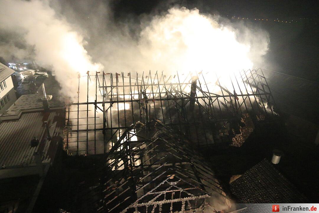 Scheunenbrand in Reundorf bei Lichtenfels