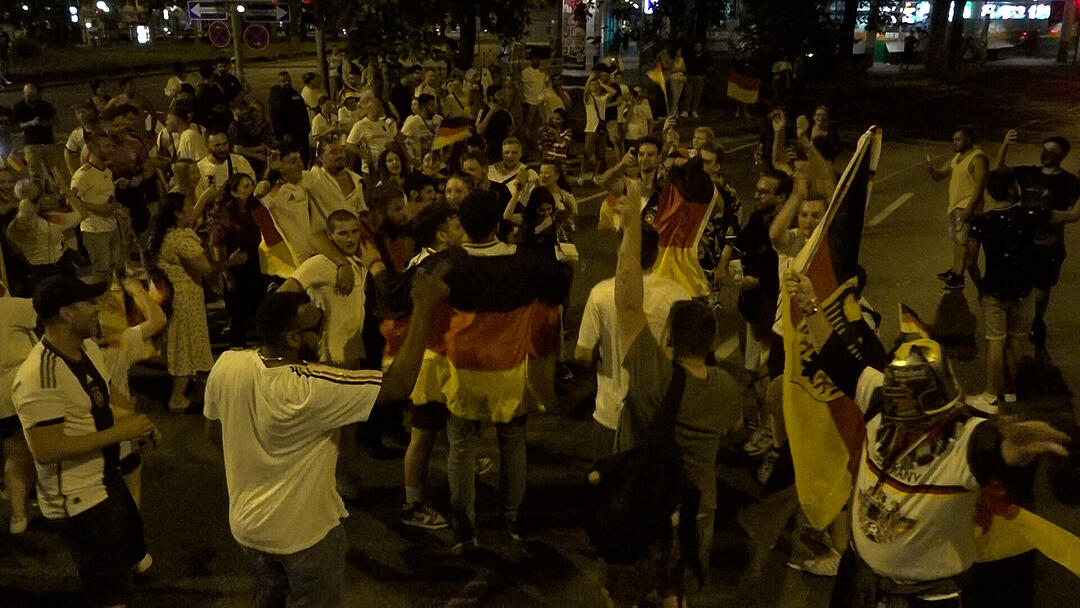 N&uuml;rnberg feiert ausgelassen den Einzug ins Viertelfinale