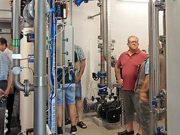 So sieht der Hochbehälter von innen aus.